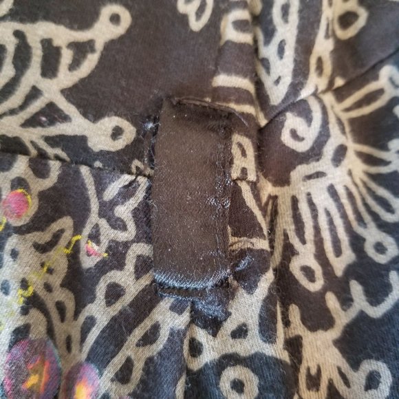 Desigual M Tunic Dress Floral Metallic Artsy‎ Embellished Graphic Flared - Picture 9 of 9